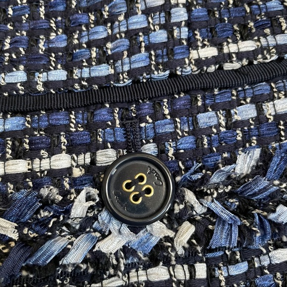 COACH 1941 Poppy Blue Phoebe Tweed Blazer Jacket - Picture 10 of 16